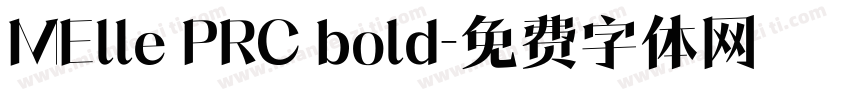 MElle PRC bold字体转换